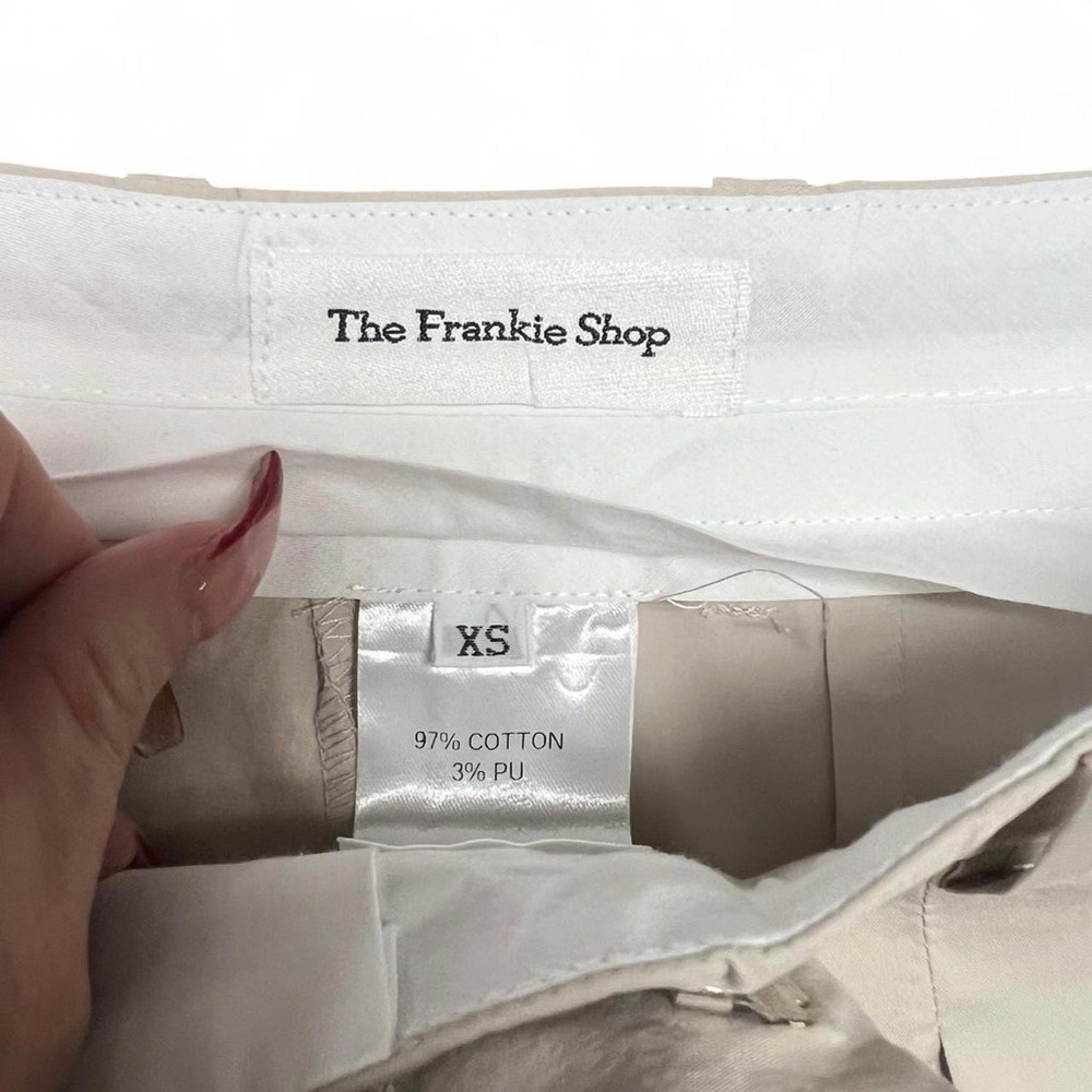 The Frankie Shop Wide-Leg Pleated Trousers - Beige - Picture 6 of 7